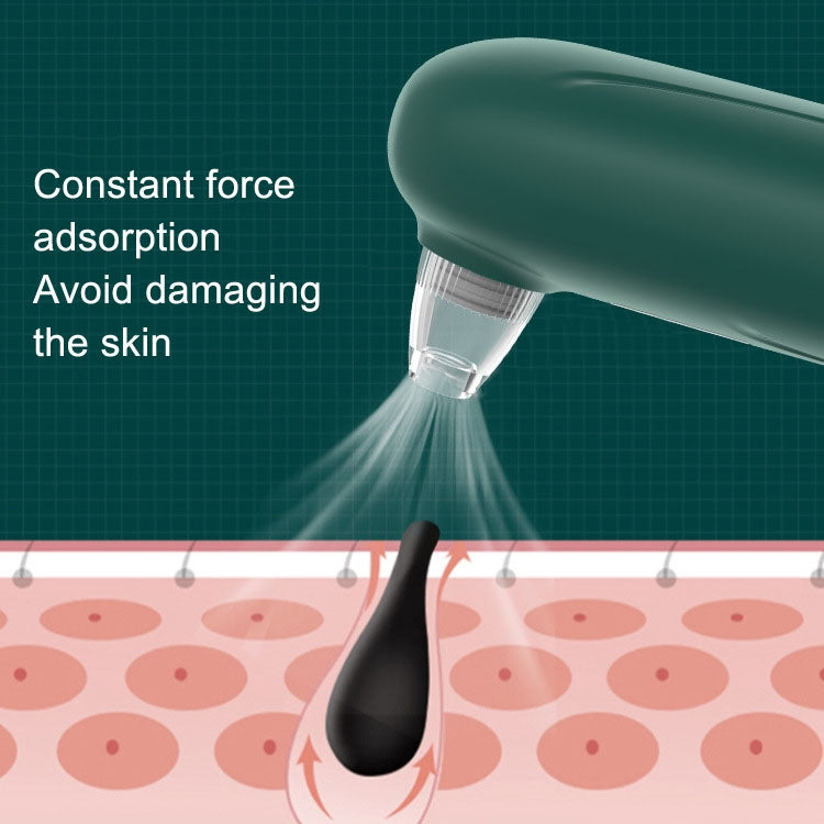 Visual Blackhead Cleaner Electric Blackhead Absorber, Green