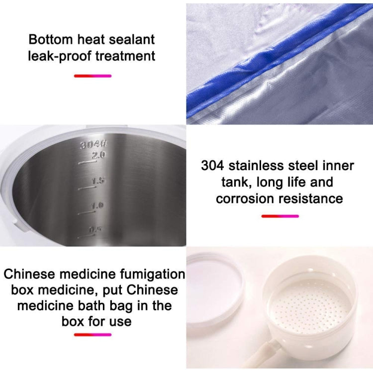Dual Person Portable Steam Sauna Spa With Pot Set Weight Loss Skin Spa Machine, US Plug 110V, EU Plug 220V, UK Plug 220V