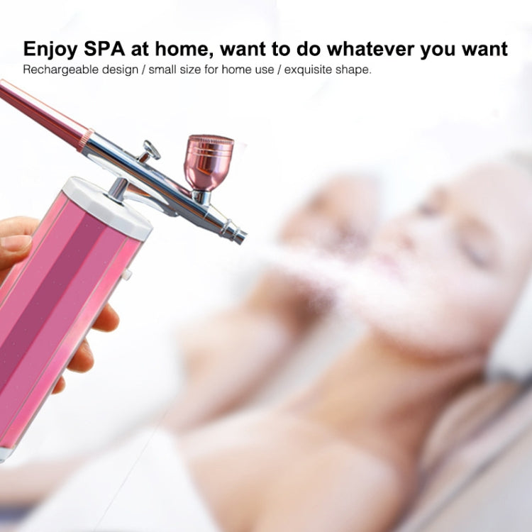 BS-1177 Needleless Water-light Guide High Pressure Oxygen Injection Apparatus Portable Hand-held Skin Care Water Atomizer Nano Sprayer Water Supplementary Instrument, Automatic Alcohol Aprayer, Water Tank Capacity: 40ml, US Plug