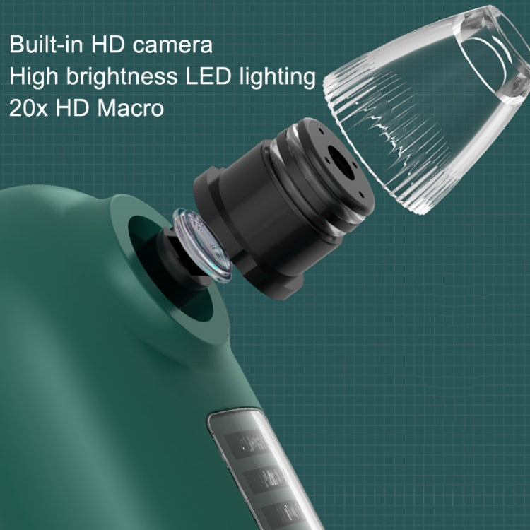 Visual Blackhead Cleaner Electric Blackhead Absorber, Green